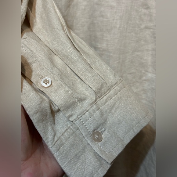 TAHARI Linen Blend Tunic Shirt - Picture 3 of 6